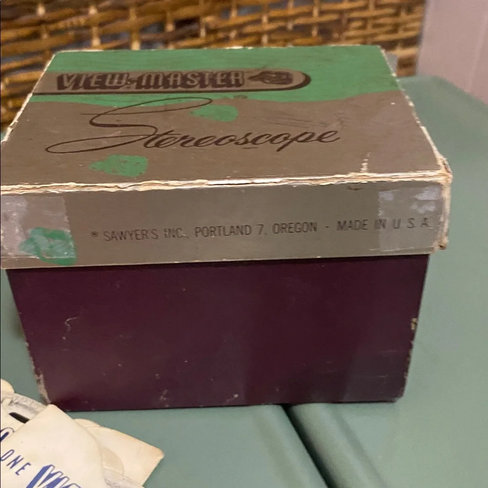 Vintage View-Master Stereoscope Sawyer's Inc Portland Oregon Boxed USA 1940s Toy